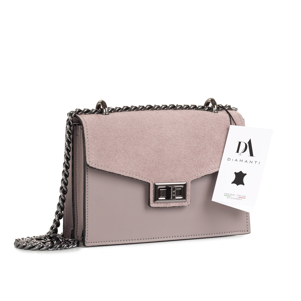 Geanta dama de umar din piele naturala DiAmanti Asti Rose Taupe Scuro Geanta dama de umar din piele naturala DiAmanti Asti Rose Taupe Scuro